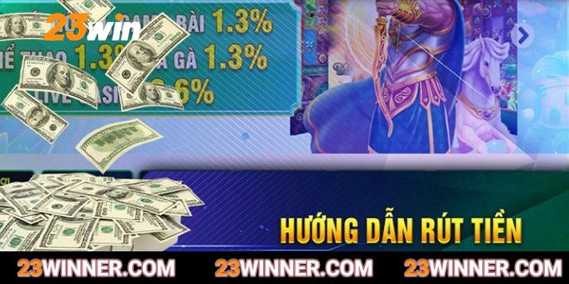 Phương thức rút tiền 23win qua ví điện tử